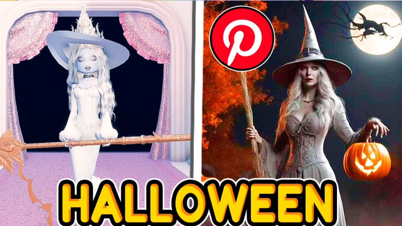 🤩 COPIAMOS LOOKS DE HALLOWEEN DO PINTEREST - Dress to Impress