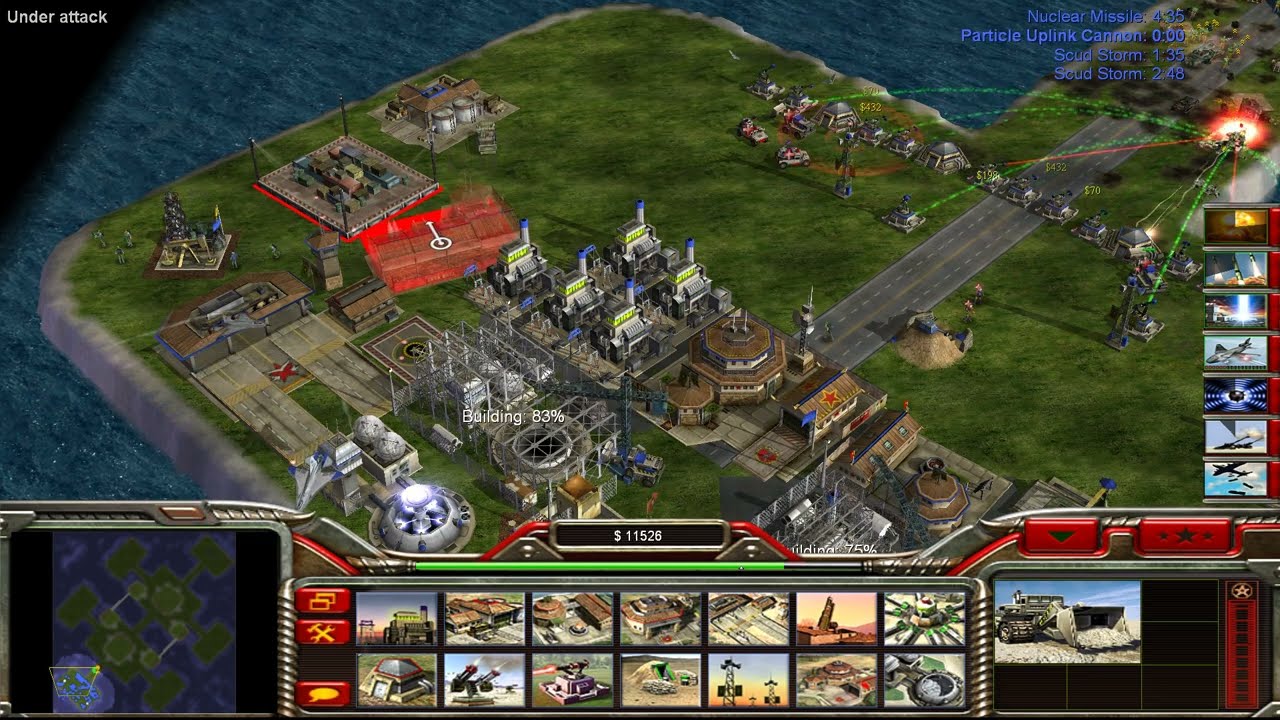 Command Conquer Generals Zero Hour Boss General 1 vs 5 Random Hard Generals.