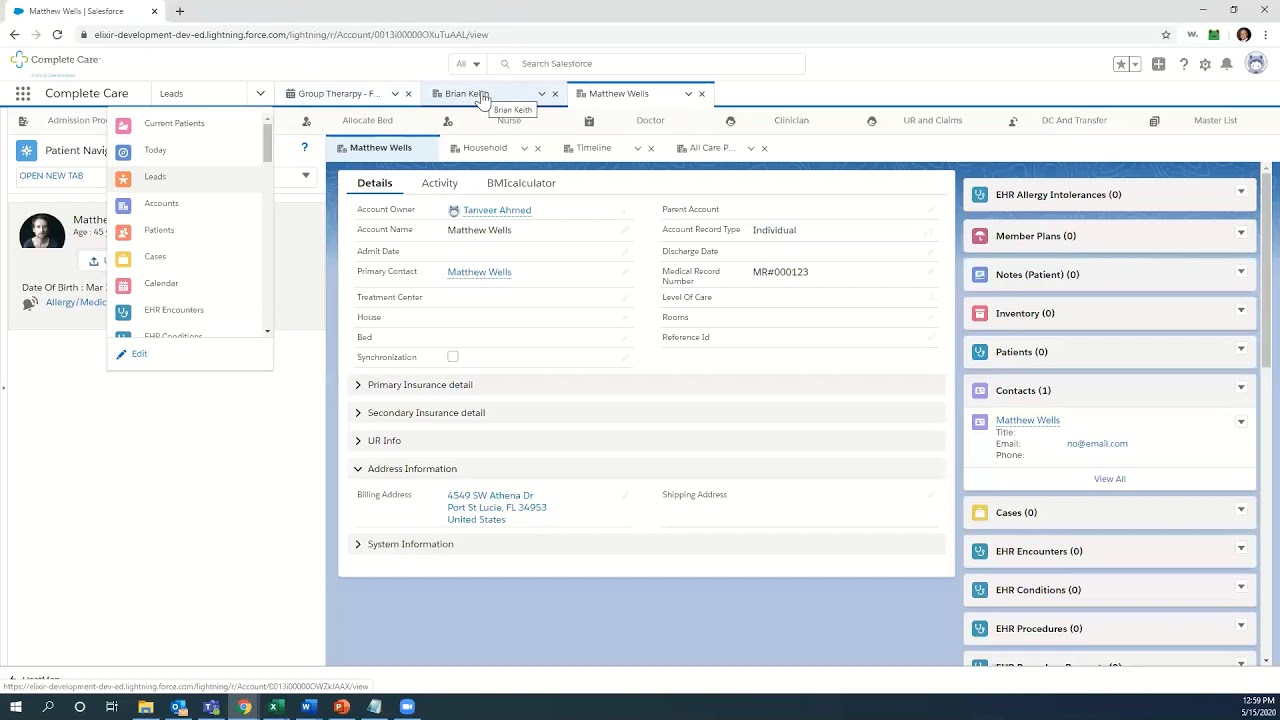 Elixir EHR and Salesforce: Feature Overview of Elixir