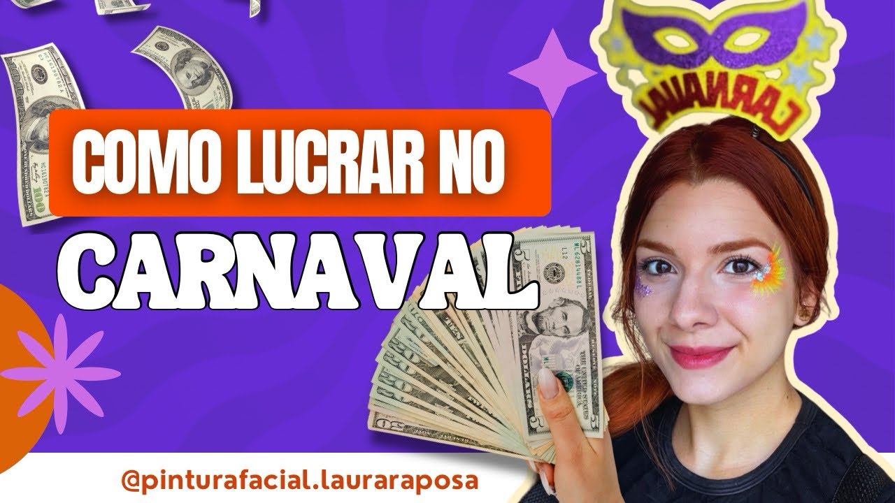 Carnaval 2026: Como Ganhar Dinheiro com Pintura Facial Mesmo Sendo Iniciante