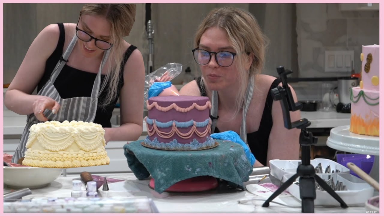 Making lots of cakes!