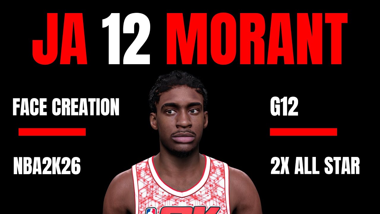 Ja Morant Face Creation In NBA 2K26!