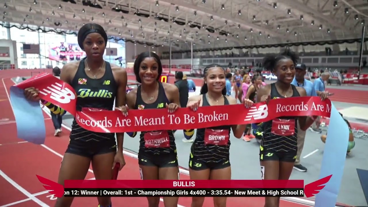 Девушки Bullis запустили рекорд HS 4x400 на соревнованиях New Balance Nationals Indoor [Полный по...