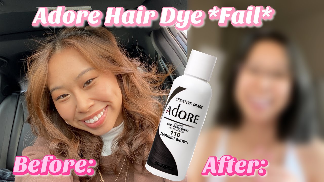 Adore Hair Dye + Darkest Brown *FAIL*