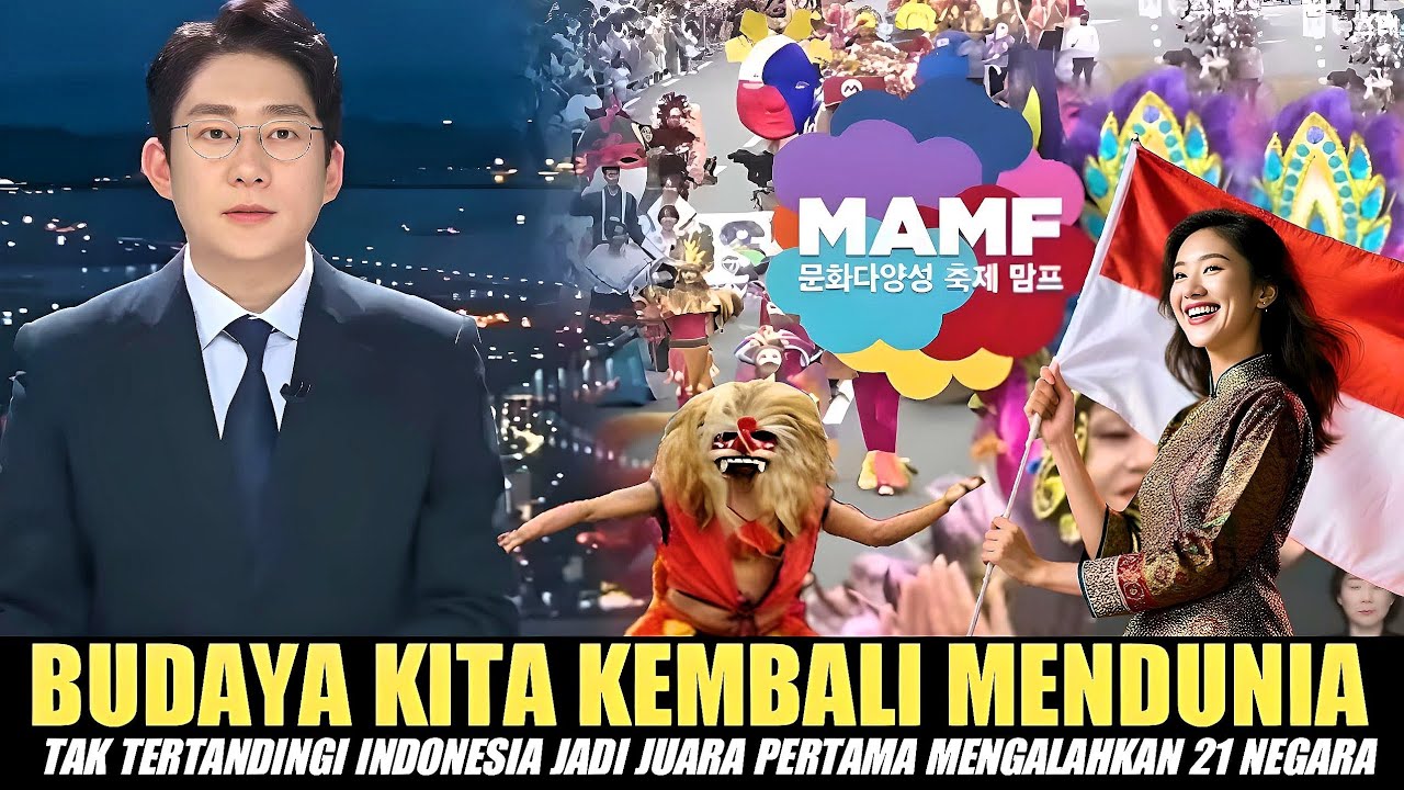 Mantap.. budaya Indonesia mendunia berhasil raih juara satu dari 21 negara di parade Korea Selatan