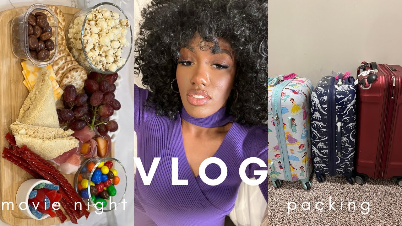 VLOG: HOW WE MOVIE NIGHT INN | HE DID THE  BIG CHOP 😩 | PACKING FOR VACAY | & MORE Nikki O