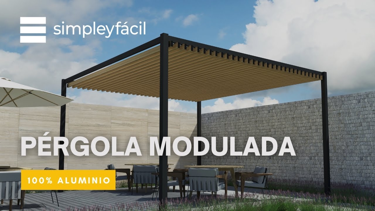 Pérgola modulada 100% aluminio