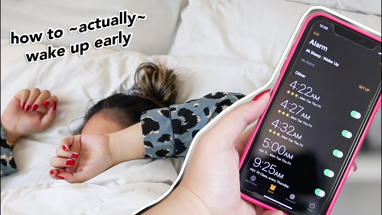10 tips on how to wake up early! *morning person hacks*