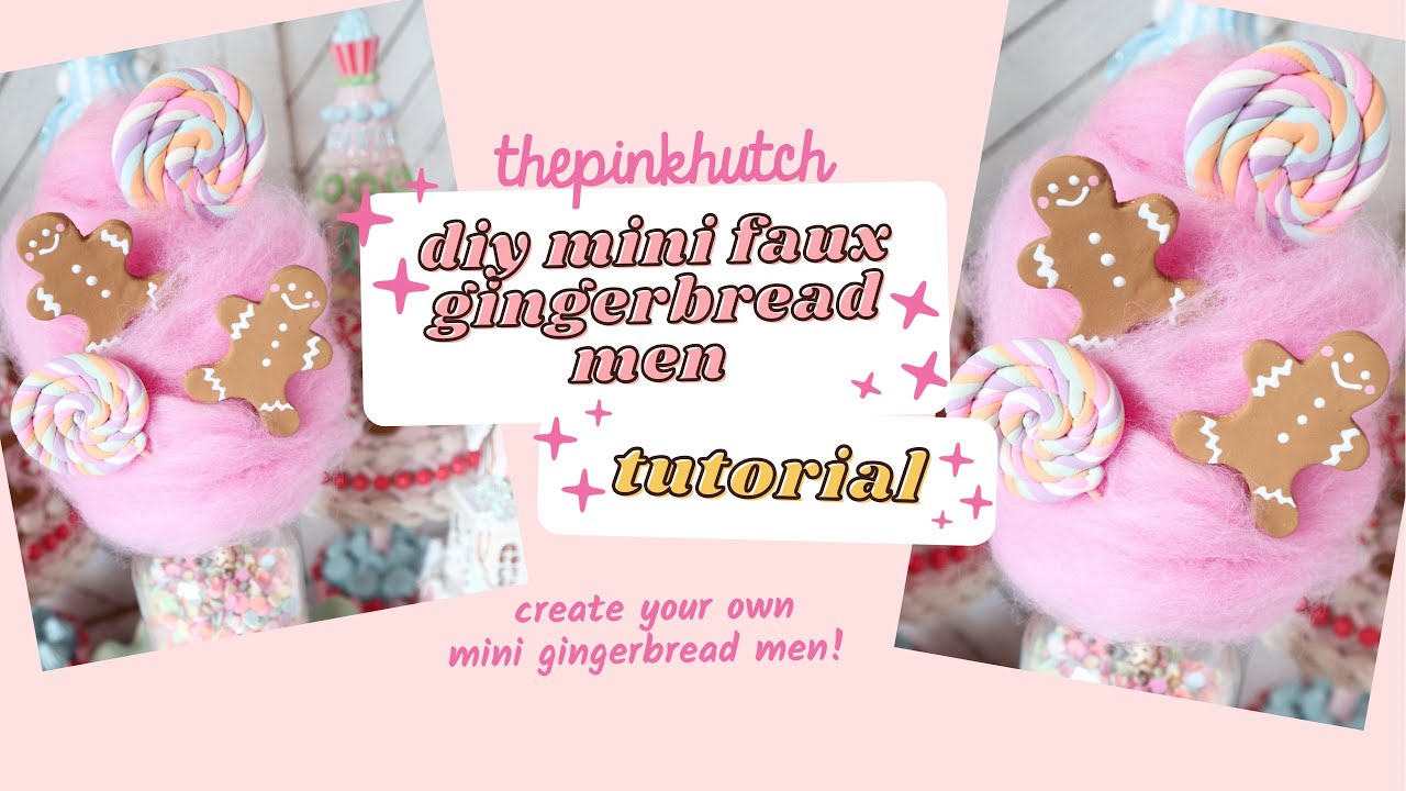 DIY Faux Mini Gingerbread Men Tutorial