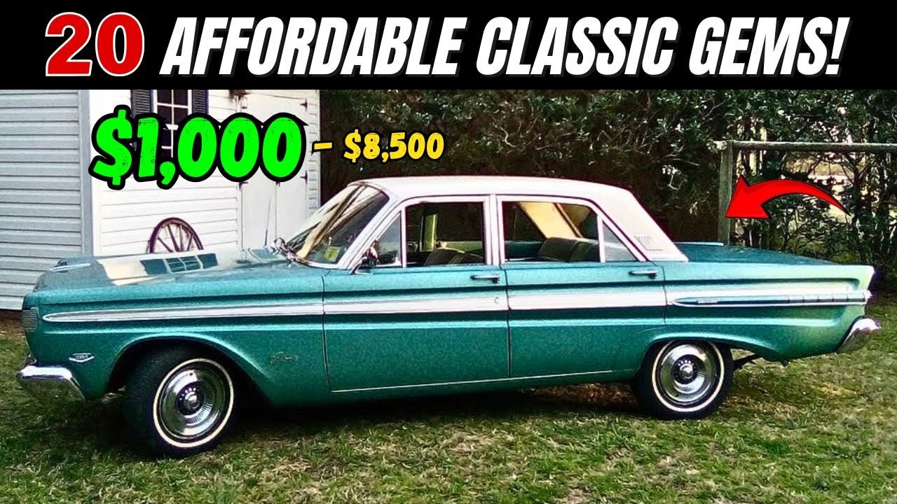 Affordable Classics! 20 Stunning Cars Priced $1,000 to $8,500!