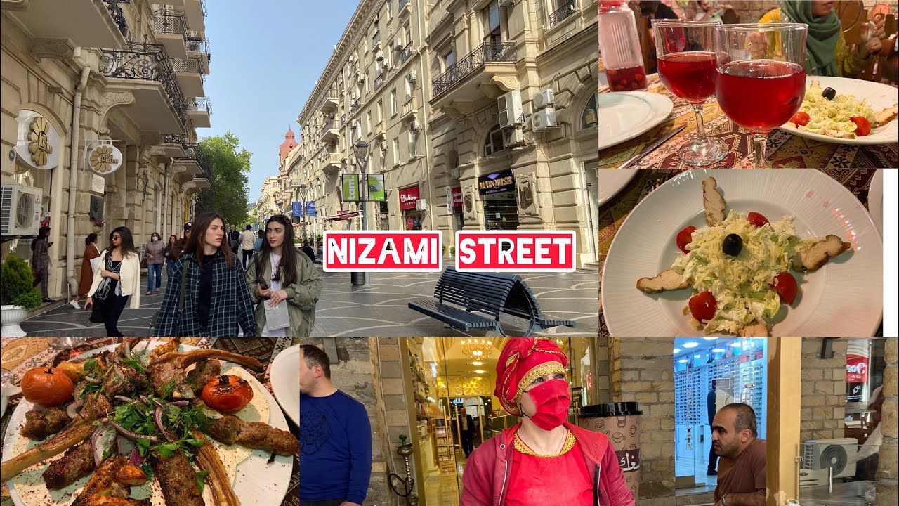 Nizami street|Street food|Azerbaijan city|Travel vlog malayalam|Baku night life||Vlog 8