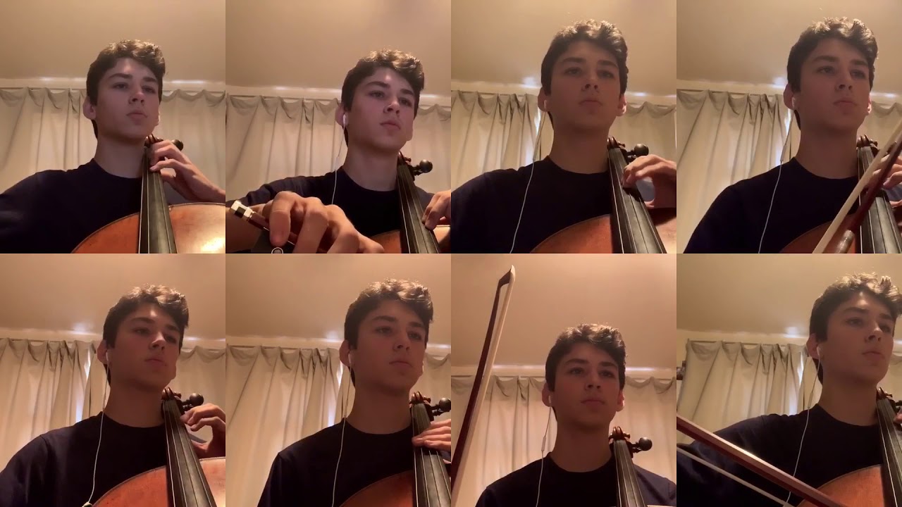 Princess Leia&lsquo;s Theme - 8 cellos virtual ensemble -James Dew - Star Wars