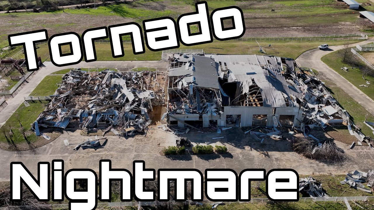 Insane Tornado Damage Scenes from Winona, Mississippi - Drone