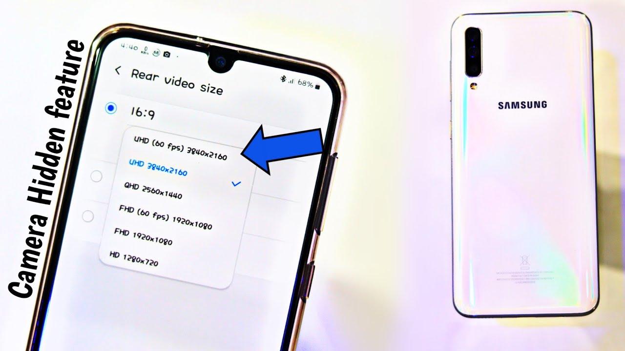 Samsung A50 Hidden camera features and tricks | 4K video and more