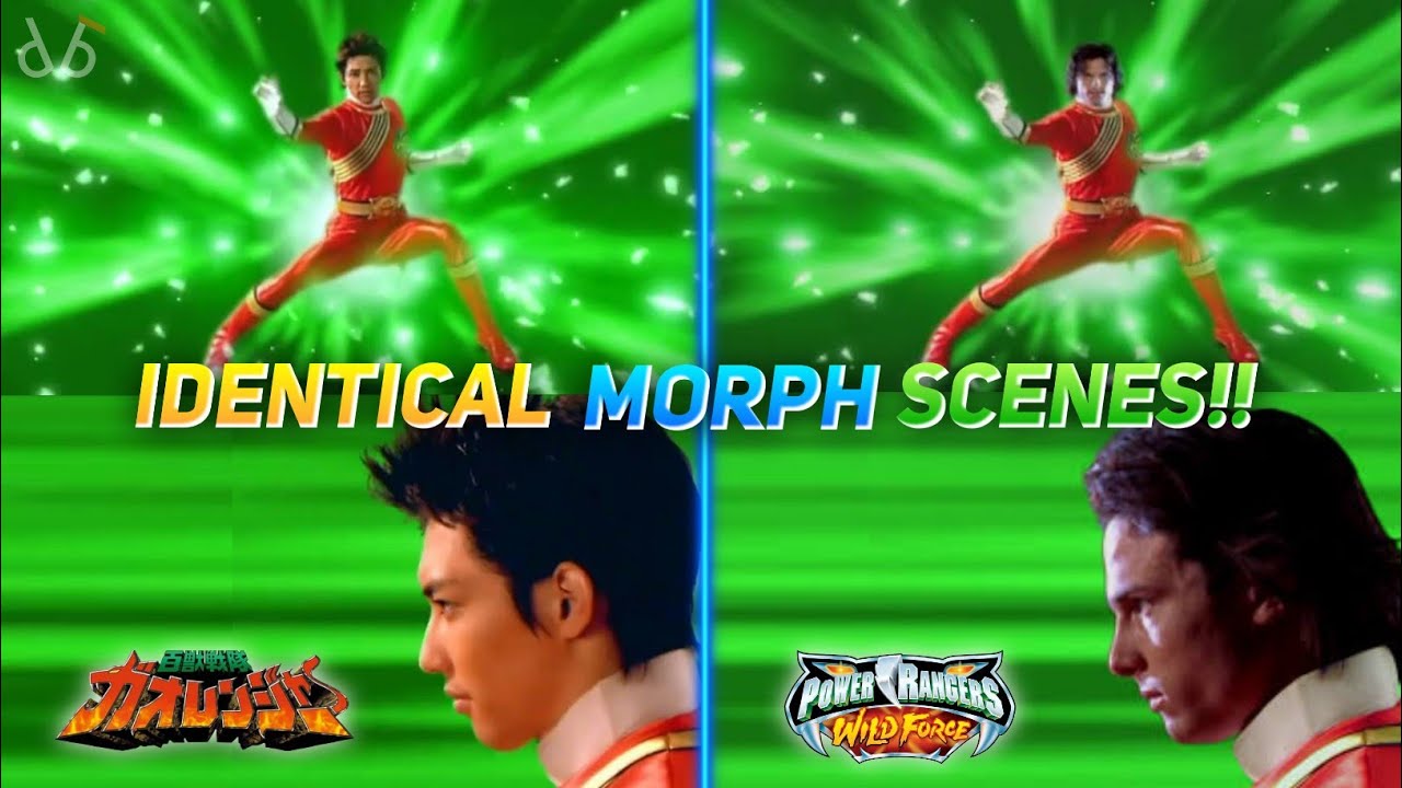Power Rangers With the Same Morphing Scenes as Their Super Sentai Counterparts