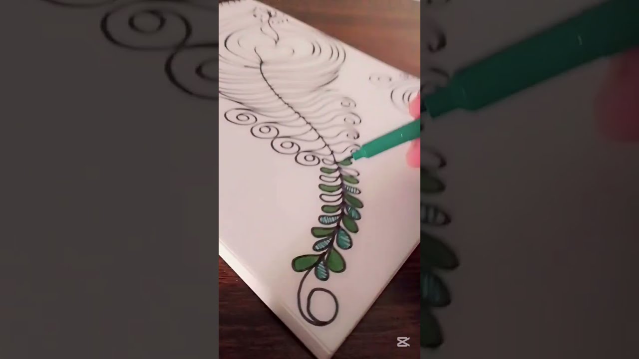 How to make easy mandala art🏵️(Mor Pankh)
