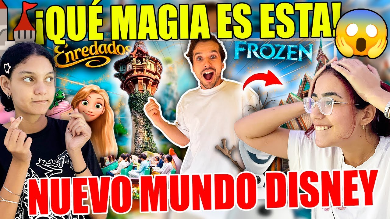 ¡INCREÍBLE! Así es el NUEVO mundo de RAPUNZEL y FROZEN en Disney Japón 🏰❄️ | Video Reacción