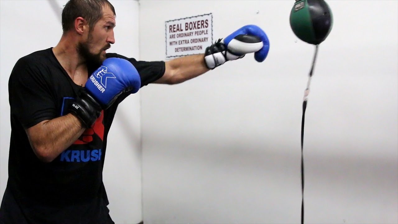 Sergey Kovalev shows technique, power & speed on double end bag & speed bag- Ward vs. Kovalev video