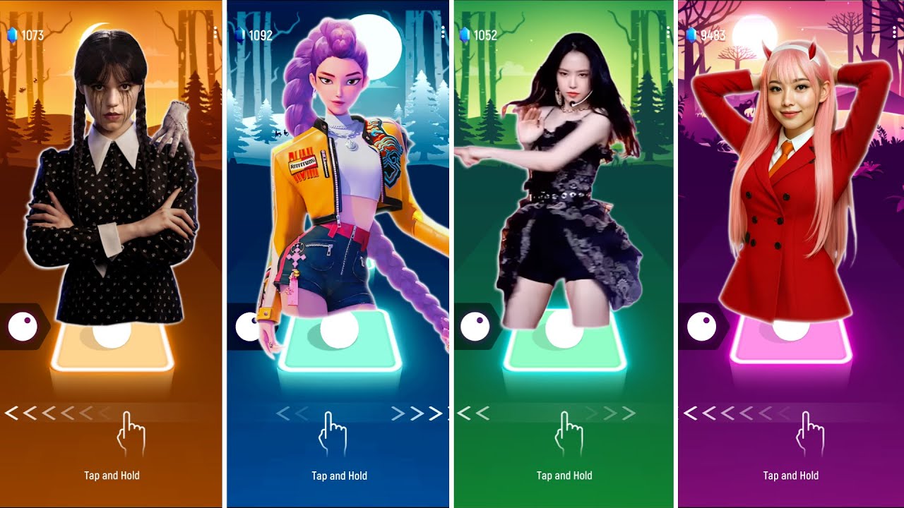Wednesday Adams vs Rumi KPop Demon Hunters vs Fifty Fifty Cupid vs 2 PhutHon