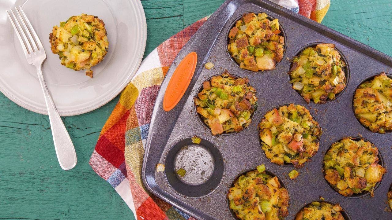Thanksgiving Stuffing Muffins | Rachael Ray Show