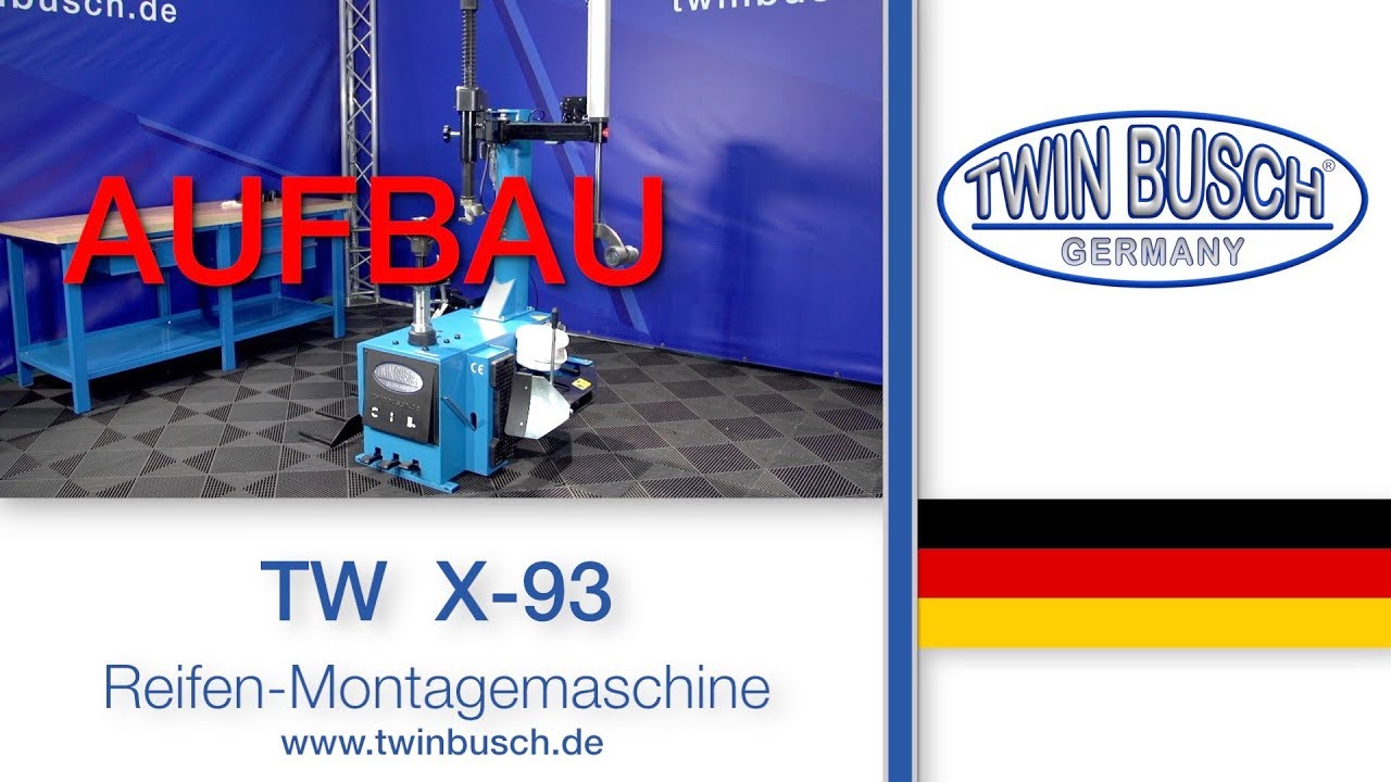 Aufbau der Reifen-Montagemaschine TW X-93 von TWIN BUSCH®