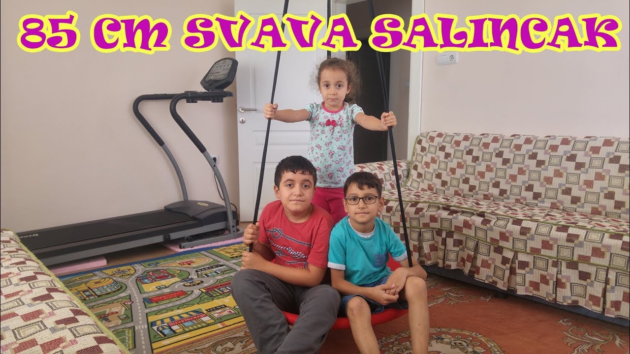Evin ortasına salıncak kurduk. 85 cm Svava salıncak kurulumu.