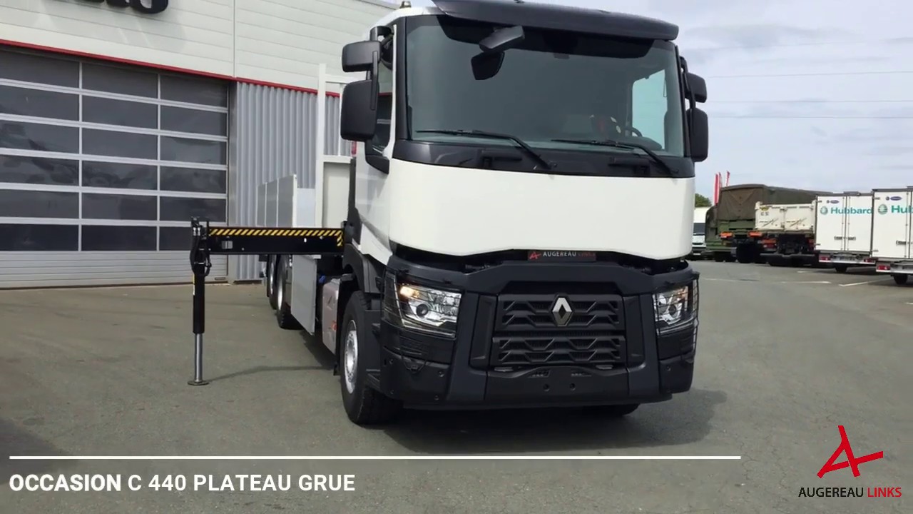 OCCASION AUGEREAU LINKS - RENAULT TRUCKS C440 6X2 PLATEAU GRUE