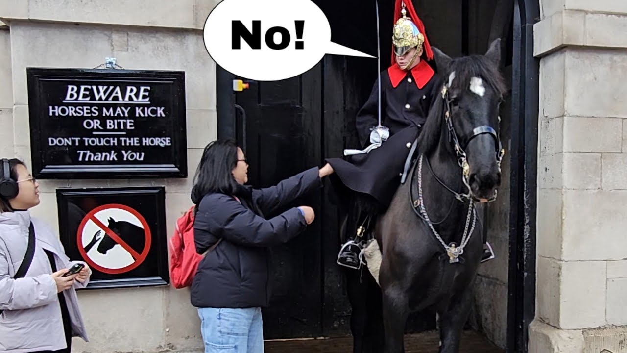 WATCH THIS as the Lady Guard DID NOT allow what the woman did