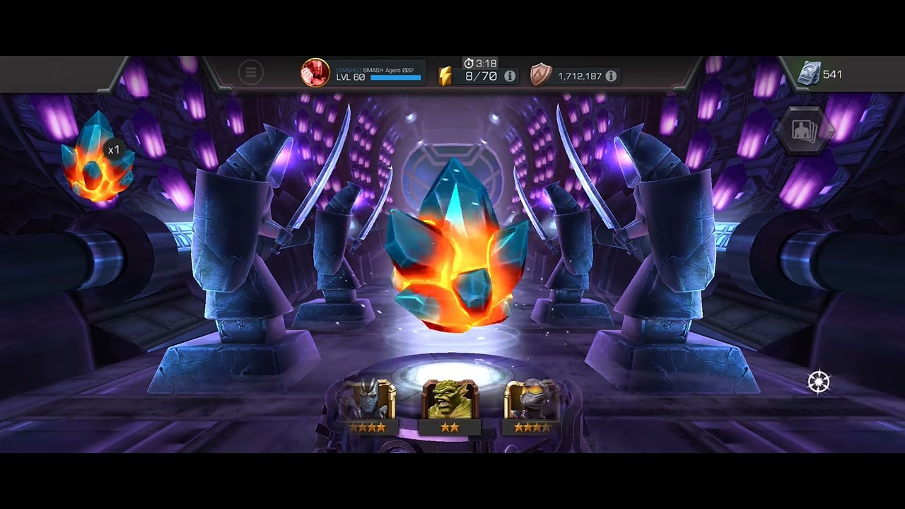 MCOC Free To Play Player - Opening Various Crystals - S.M.A.S.H. Agent 002