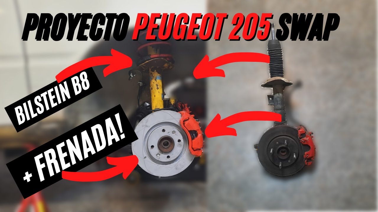 AMORTIGUACION Y FRENADA PARA EL PEUGEOT 205 !