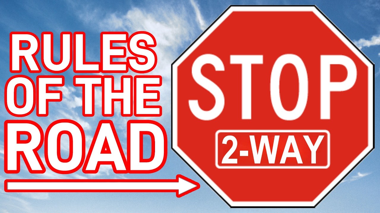 Who Goes First? 2-Way Stop Right of Way Rules Explained!