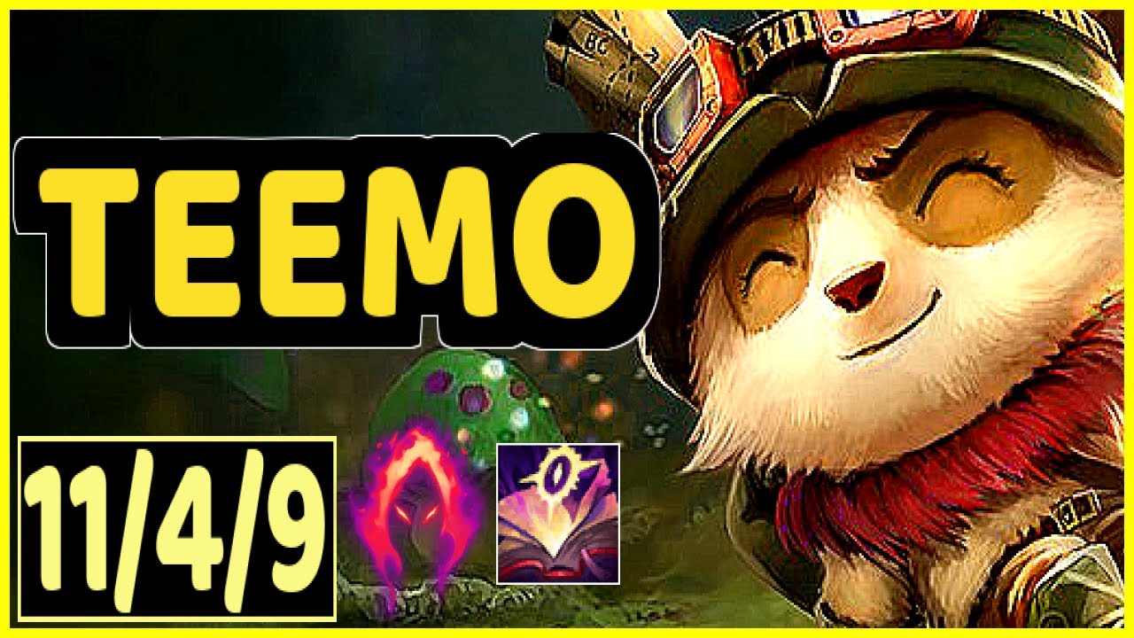TEEMO VS SION - 11/4/9 KDA MID GAMEPLAY