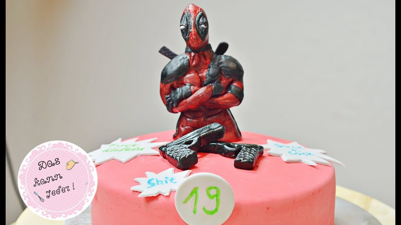 Deadpool Cake topper⎮Motivtorte⎮Cake topper⎮Fondantfiguren⎮Das kann jeder
