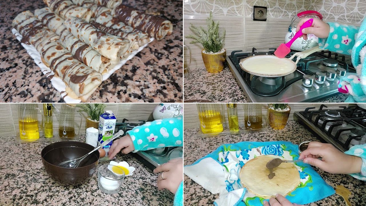 طريقة تحضير كريب حلو👌 بطريقة جد مبسطة للمبتدئات ناجح 💯بمقادير مضبوطة recette des crêpes
