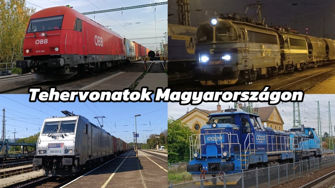Tehervonatok Magyarországon | Freight trains at Hungary [4K]