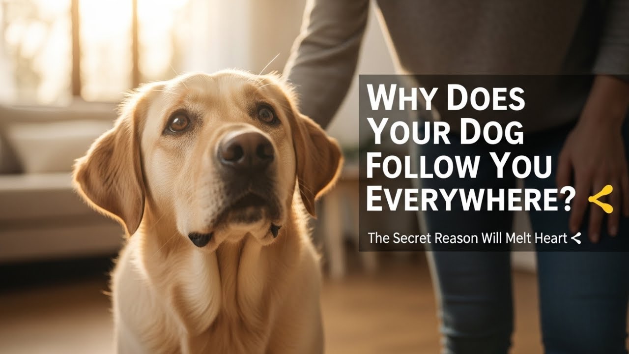 Why Does Your Dog Follow You Everywhere? 🐶 The Secret Reason Explained | Dog Training