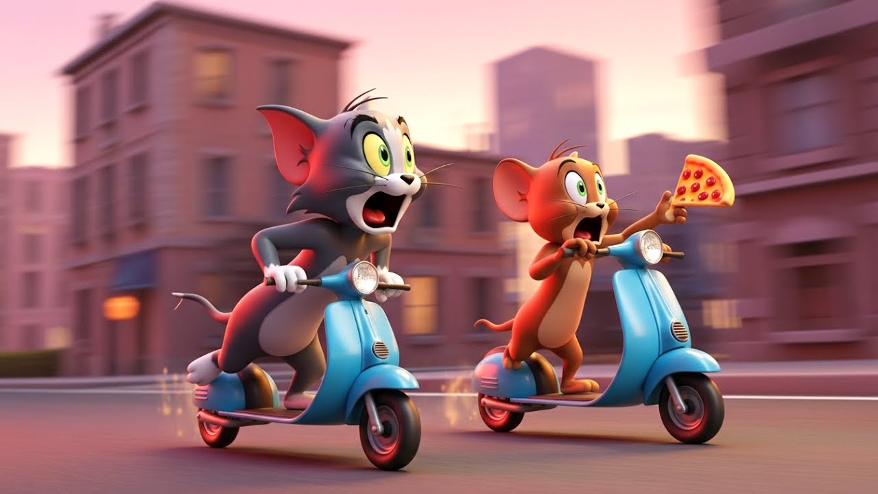 Tom Chases Jerry for Pizza 🍕 | Funny 3D Cartoon Animation | Full Comedy Episode