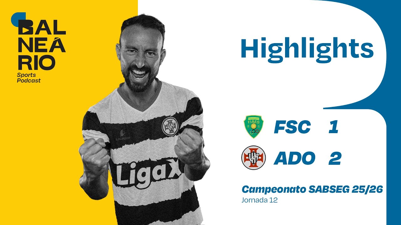 ⚽🟢🟡🆚⚫⚪ HIGHLIGHTS: Fiães SC vs AD Ovarense - SABSEG - J12 - 23/11/2025