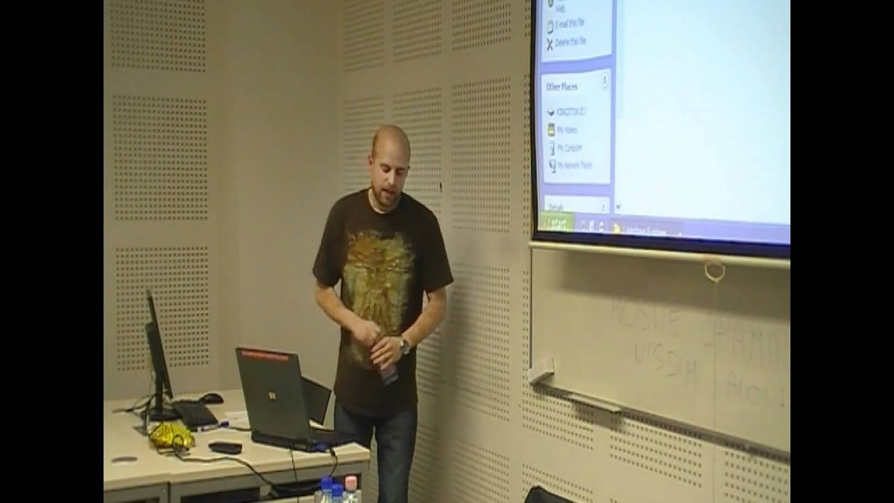 Lecture by Andr&aacute;s Borgula about Israeli theater