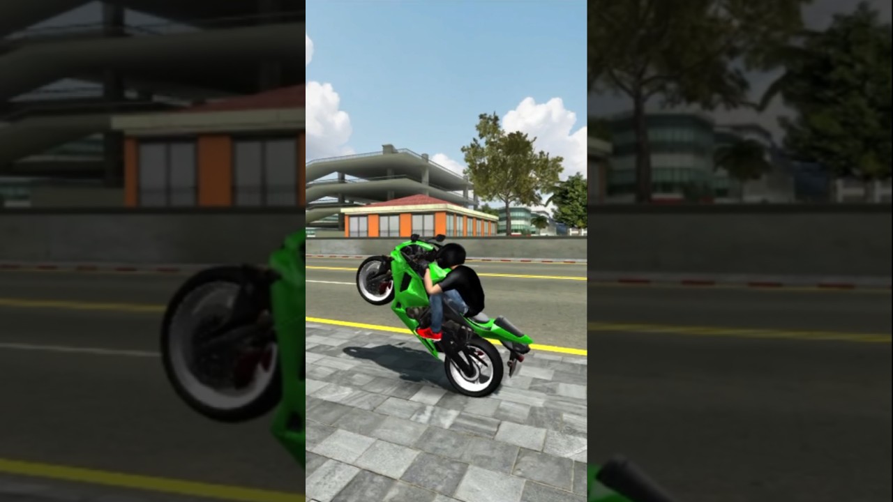 dangerous stunt on street xtreme motorbike 
