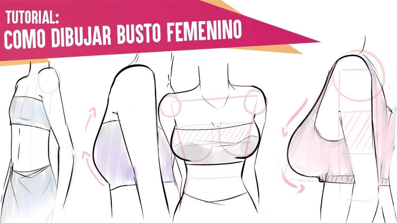 ✎COMO DIBUJAR TORSO FEMENINO (Tipos de busto) | TUTORIAL | BGM94