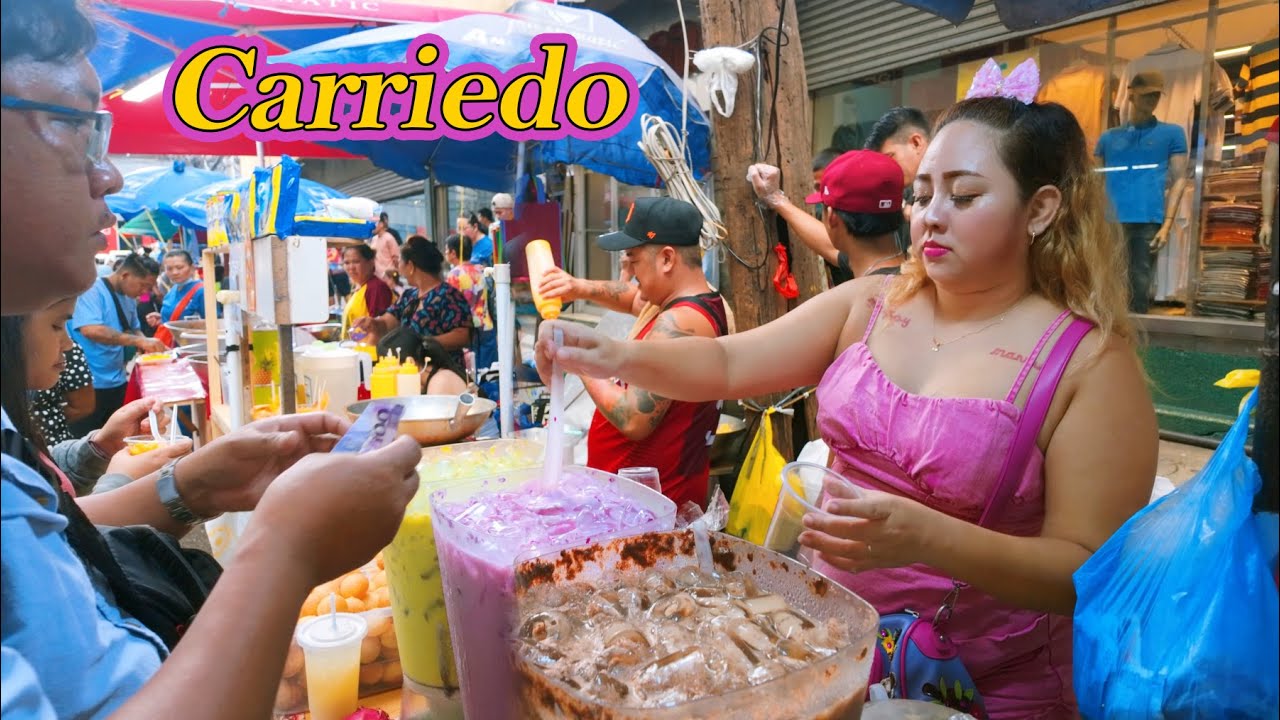 POPULAR STREET FOOD in MANILA, Philippines #4kwalk #streetfood #foodie