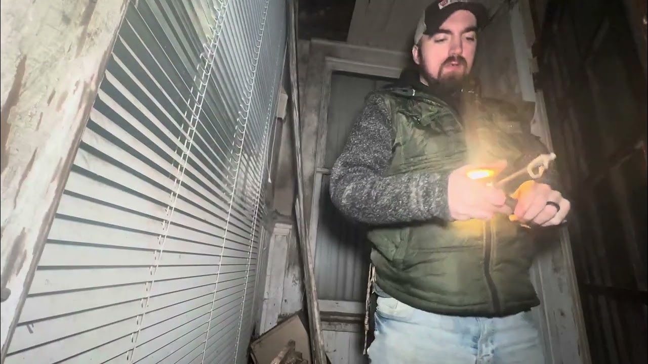 Exploring an abandoned house, Found an ouija board in the kitchen👀￼