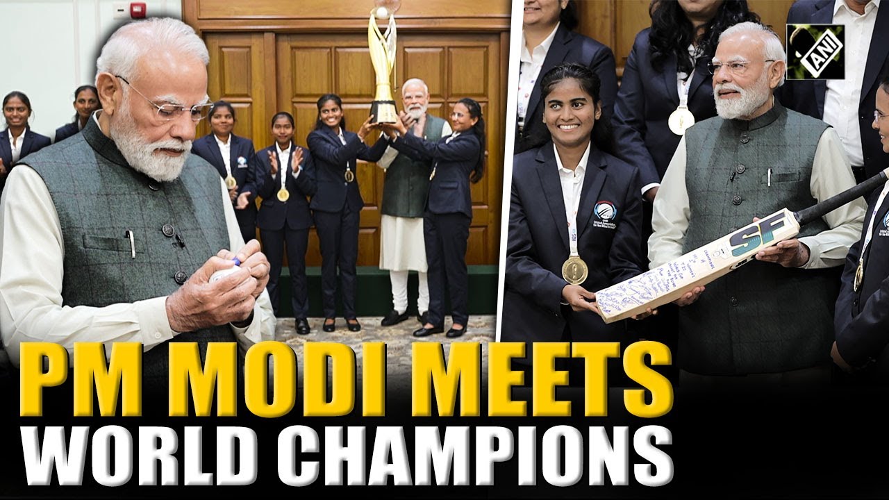 PM Modi meets victorious Women&rsquo;s Blind Cricket Team after triumph at the T20 World Cup