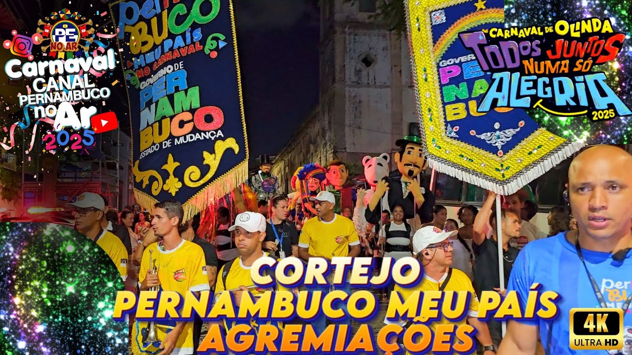 [CARNAVAL 2025] ABERTURA DO CARNAVAL DE OLINDA CORTEJO DE AGREMIAÇÕES TRADICIONAIS DO CARNAVAL