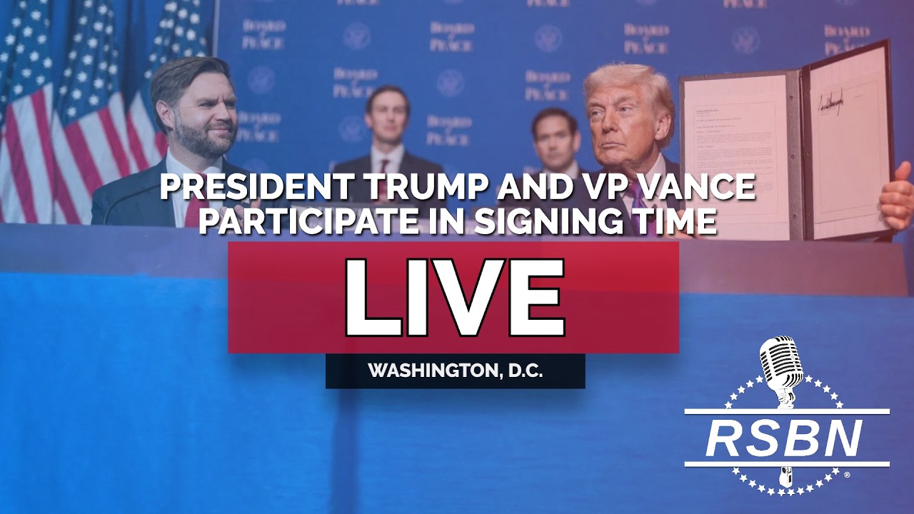 LIVE: President Trump and Vice President Vance Participate in Signing Time - 03/16/26