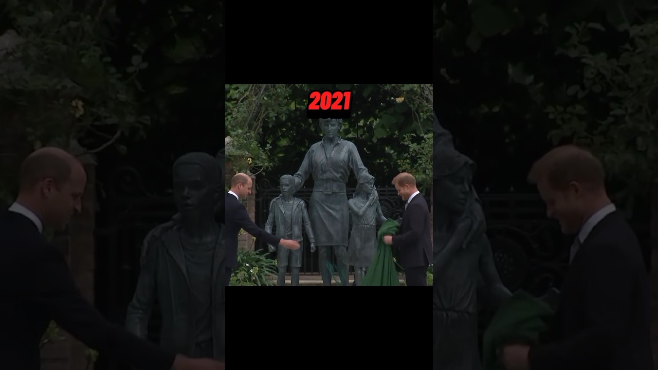 Princess Diana's Statue 💓 #royalfamily #uk #shorts #edit