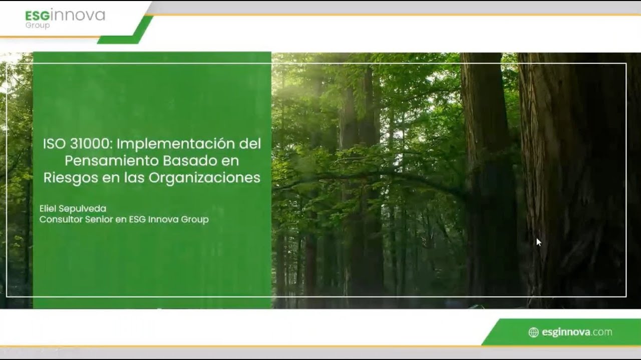 Webinar ISOTools: ISO 31000 Implementación del pensamiento basado en Riesgos - 02