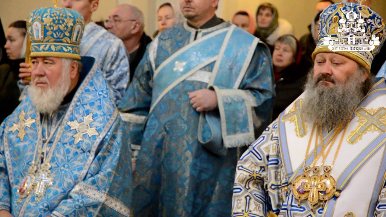 Митрополит Павел возглавил Божественную литургию в Св-Никольском Городокском  монастыре 11.01.2017г.