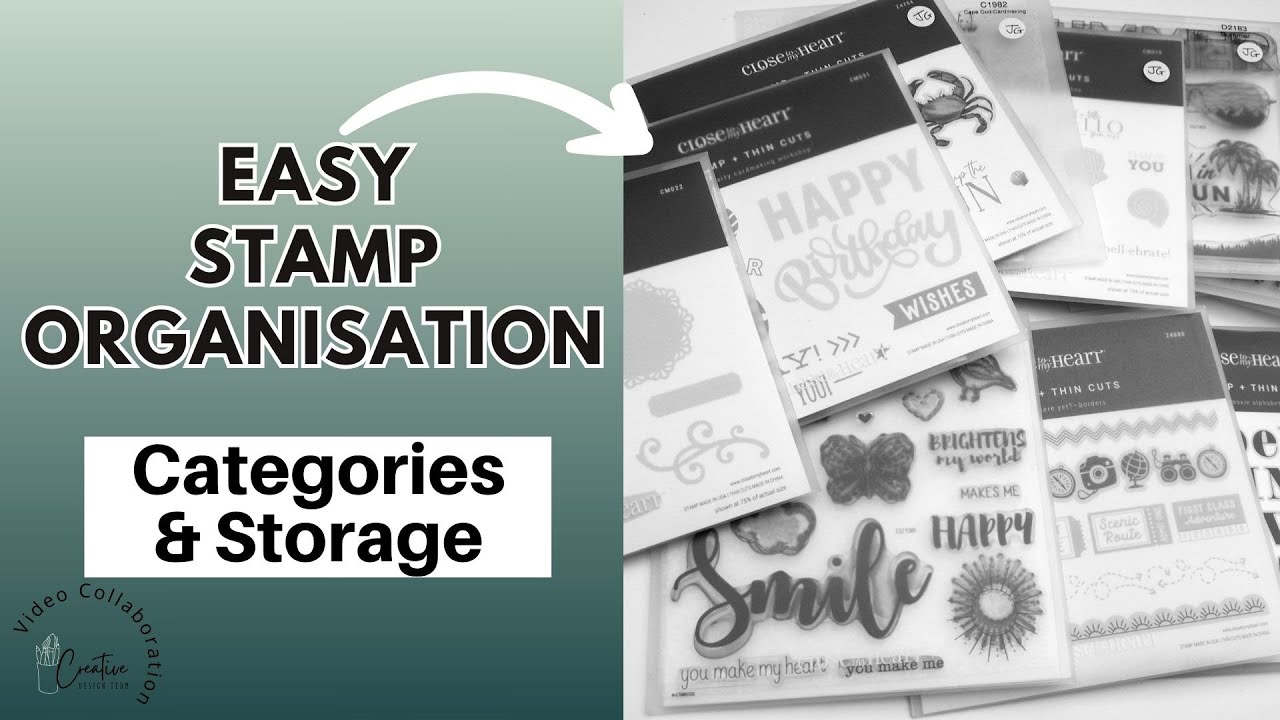 Easy Stamp Organisation - Categories & Storage for all my Stamp Sets